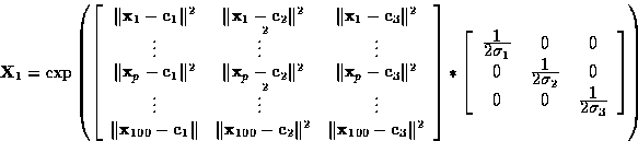 \begin{displaymath}
{\bf X}_1 = 
\exp \left(
\left[
\begin{array}
{ccc}
\Vert{\b...
 ...xtstyle 1}{\textstyle 2\sigma_3} \\  \end{array}\right]
\right)\end{displaymath}