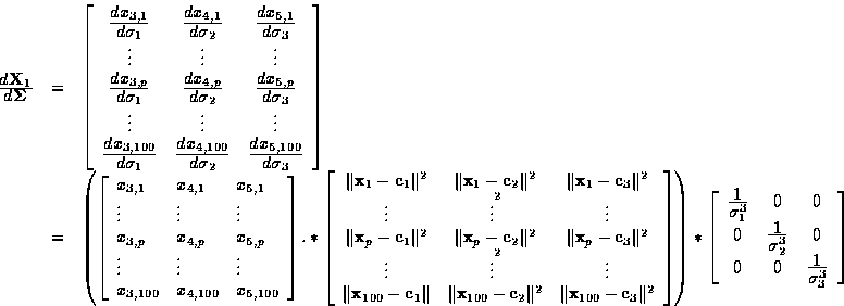 \begin{displaymath}
\begin{array}
{rcl}
\frac{\textstyle d {\bf X}_1}{\textstyle...
 ... 1}{\textstyle \sigma_3^3} \\  \end{array}\right]\\ \end{array}\end{displaymath}